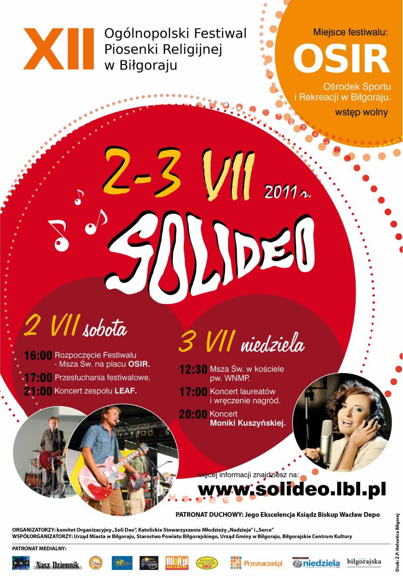 Plakat SOLI DEO
